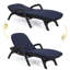 Chaise longue d'extérieur en osier avec coussin, chaise longue résistante aux intempéries-1215336720-1215336721