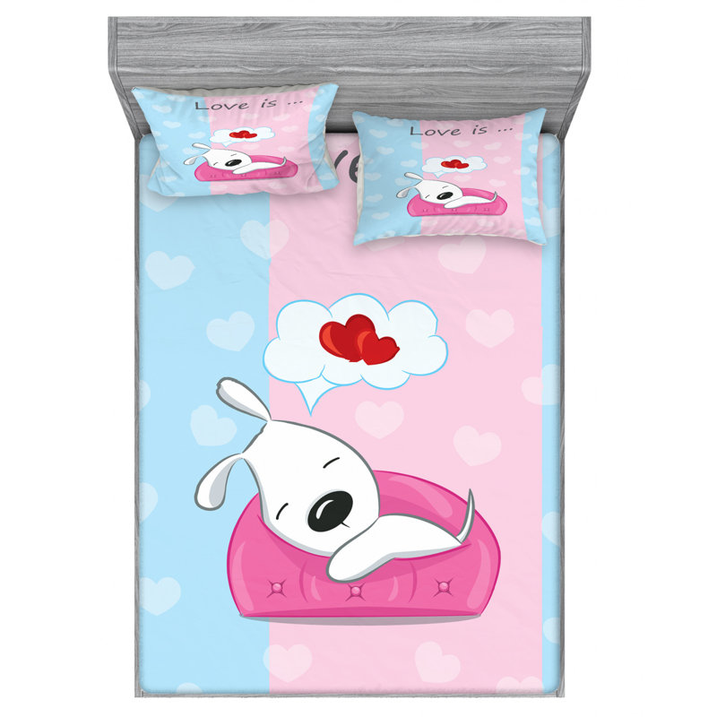 Microfiber Sheet Set, Full Sheet Set with Fitted Sheet