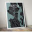 « seattle city map », reproduction d’impression sur affiche en minuit-31737718