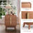 Medieval Modern Bedside Table With Drawers