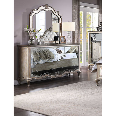 Commode 7 tiroirs avec miroir Khiandra