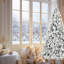 Arbre de Noël 7 pi avec 450 lumières DEL blanc chaud-593858427-593858428