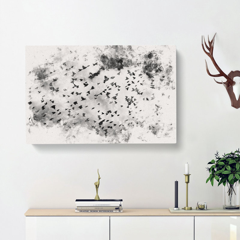 Birds On The Move - Wrapped Canvas, 40cm H x 60cm W x 3cm D