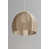 White Washed Oak/Distressed Brass