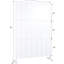 Écran d'intimité en métal H 76 po en métal - Solution intérieure et extérieure. Autoportant pour terrasse, balcon. Rouille. Look élégant