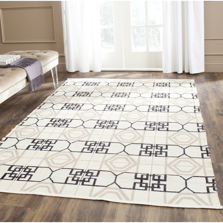 Bram Geometric Hand Woven Indoor / Outdoor Area Rug