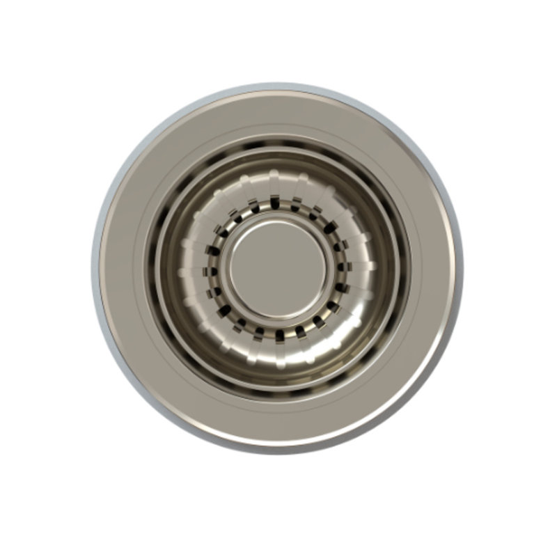 Drain, Kitchen Strainer With Basket, Polished Nickel