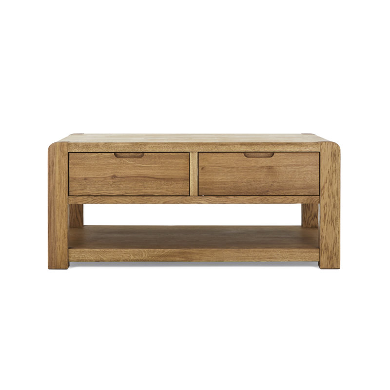 Murrysville Floor Shelf Coffee Table with Storage