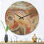 Horloge murale bandes et ovales sur agate-63617898