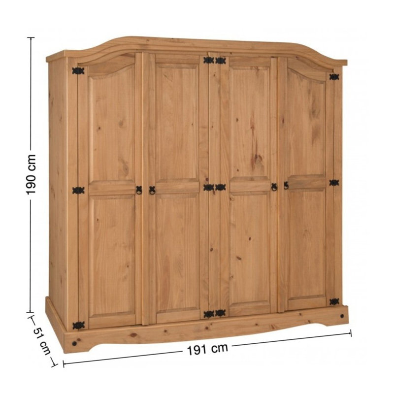 Bridewell 4 Door Wardrobe