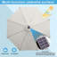 Parasol de marché éclairé 10 pi Akira