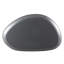 Table basse ronde grise ultrabrillante
