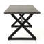 Outdoor Aluminum Dining Table with Steel Frame