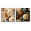 Rustic Brocade Elegance Victorian Motif III - Ensemble de 2 collages carrés floraux-101851613-101851612