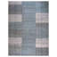 Flatweave Wool Geometric Area Rug in Gray