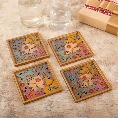 Square 4 Piece Coaster Set