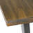 Wilhelm Solid Wood Top Metal Base Dining Table