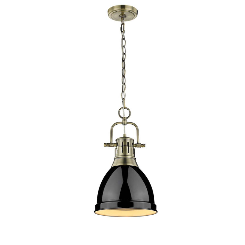 Alethia 1 - Light Kitchen Island Pendant, Black, Chrome
