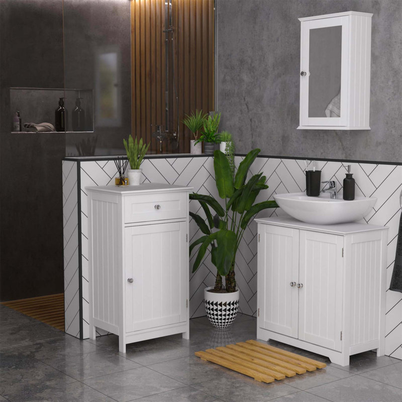 Aadhith Bathroom Cabinet, White