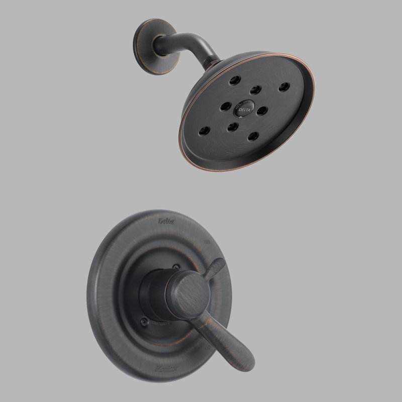 Lahara Shower Faucet Trim with Lever Handles and H2okinetic Technology, Venetian Bronze