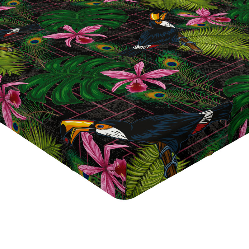 Drap-housse Ambesonne Jungle, Drap-housse très grand californien