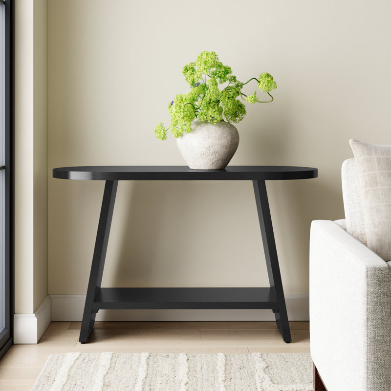 Mattelynn Wood Console Table, Black