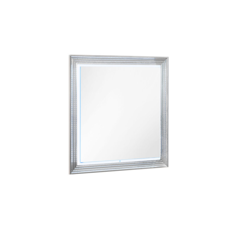 Moon Smooth Mirror With Led, Sleek And Modern Design, High Gloss Finish, Built-In Led For Enhanced Illumination.
