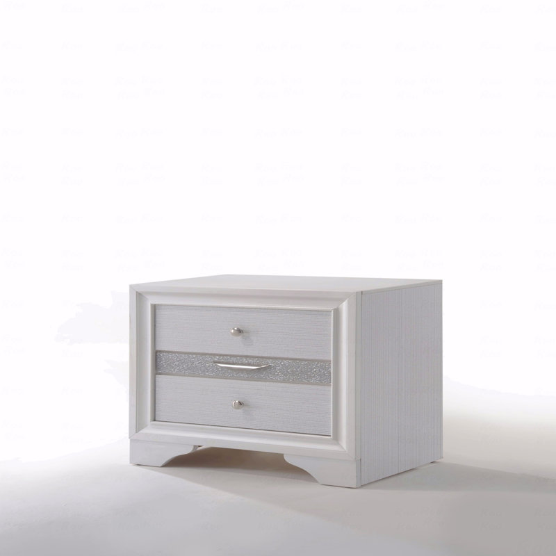Table de chevet blanche, Blanc
