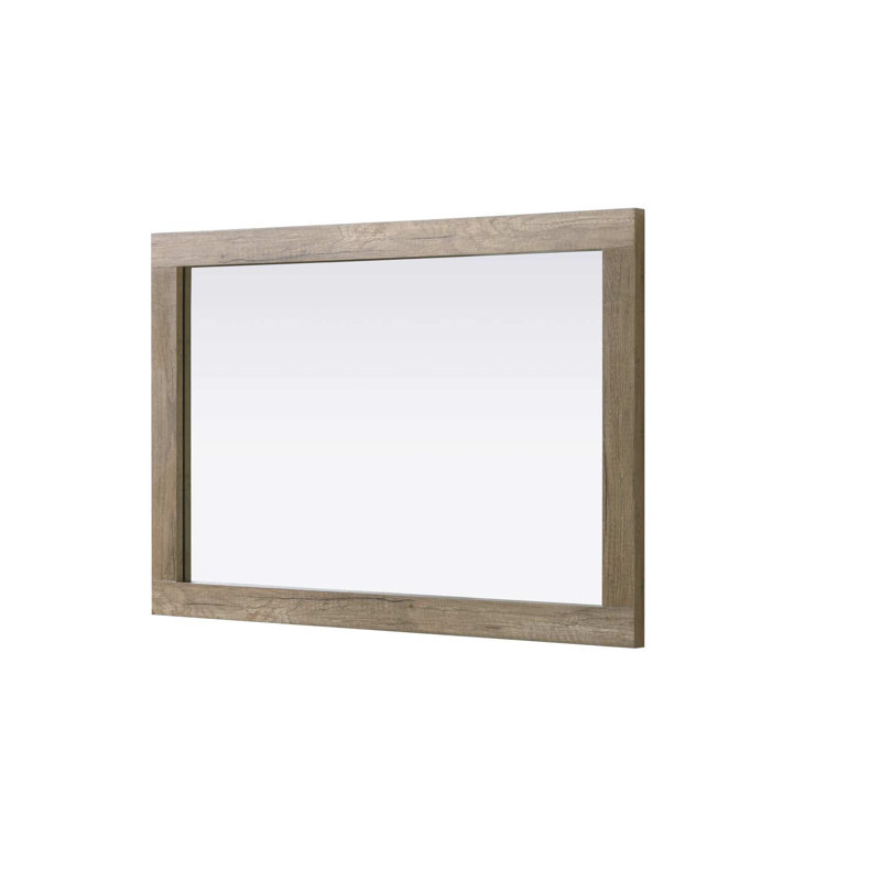 Miroir Noah, 36 po x 24 po, Chêne naturel, Rectangulaire