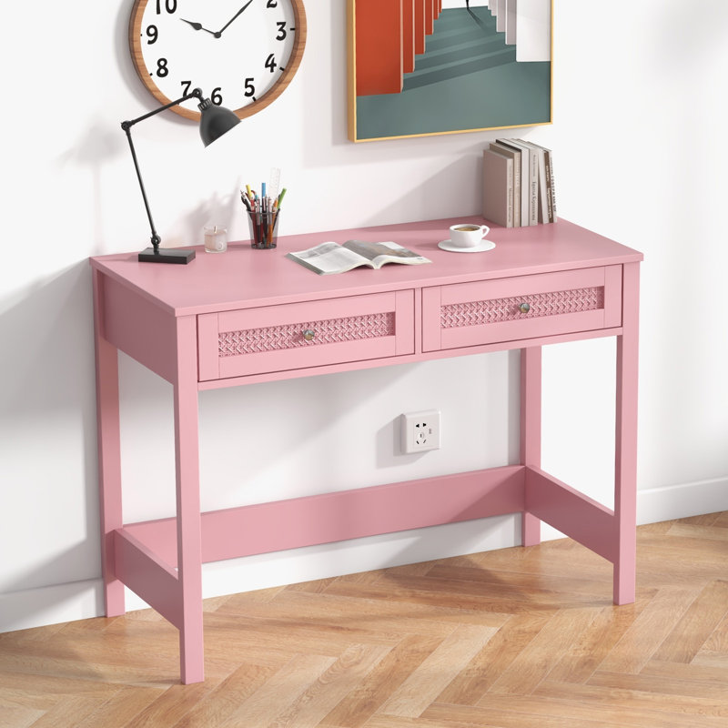 Petit bureau d'écriture 40 pouces, Rose