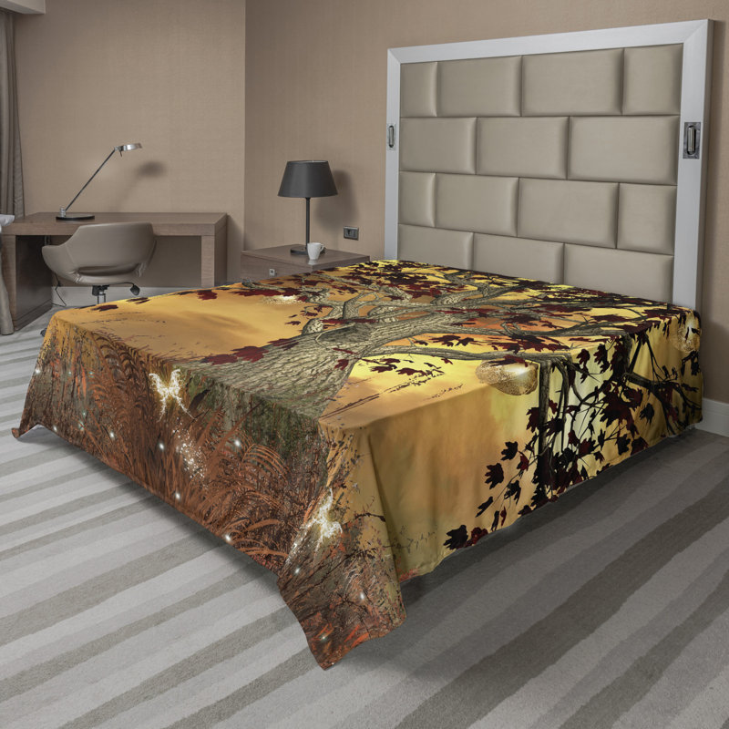 Microfiber No Pattern And Not Solid Color Flat Sheet, California King