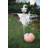  Sturdy Rustic Halloween Scarecrow Yard Stake – Distressed Metal