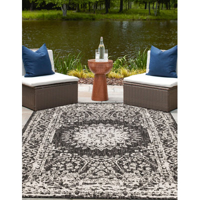 Tapis noir et blanc Contemporary Hitchens