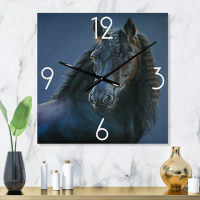 Horloge murale frison