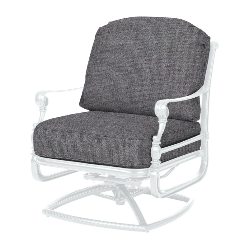 Grand Terrace Outdoor Rocker Chair, Cast Slate Sunbrella® Plainweave, Bronze