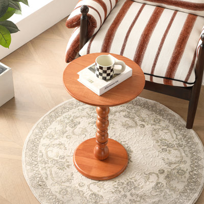 Solid Wood Round End Table,Side Table,Night Stand
