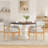 Modern Wooden Blended Linen Gray Dining Chair-202347711