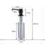 Soap Dispenser For Kitchen Sink, Refill From The Top Bar Sink Soap Dispenser, Black(1 Pack)