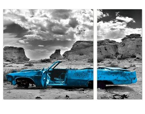 Leinwandbild Turquoise Cadillac