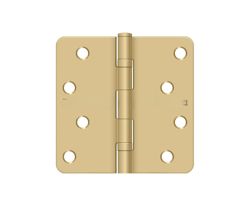 Steel Hinge, Brushed Brass