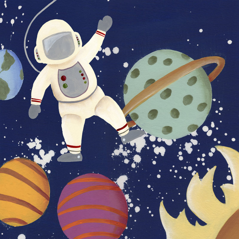 Future Space Explorer I by Regina Moore - Wrapped Canvas Print, 51cm H x 51cm W