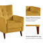 Fauteuil inclinable Amaurie Tacho avec dossier capitonné-1226636065