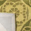 Tapis beige / vert en laine / viscose touffeté à la main Eaton Wyndham-30033419
