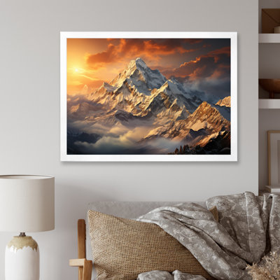 " Winter Landscape Snowy Peaks II "