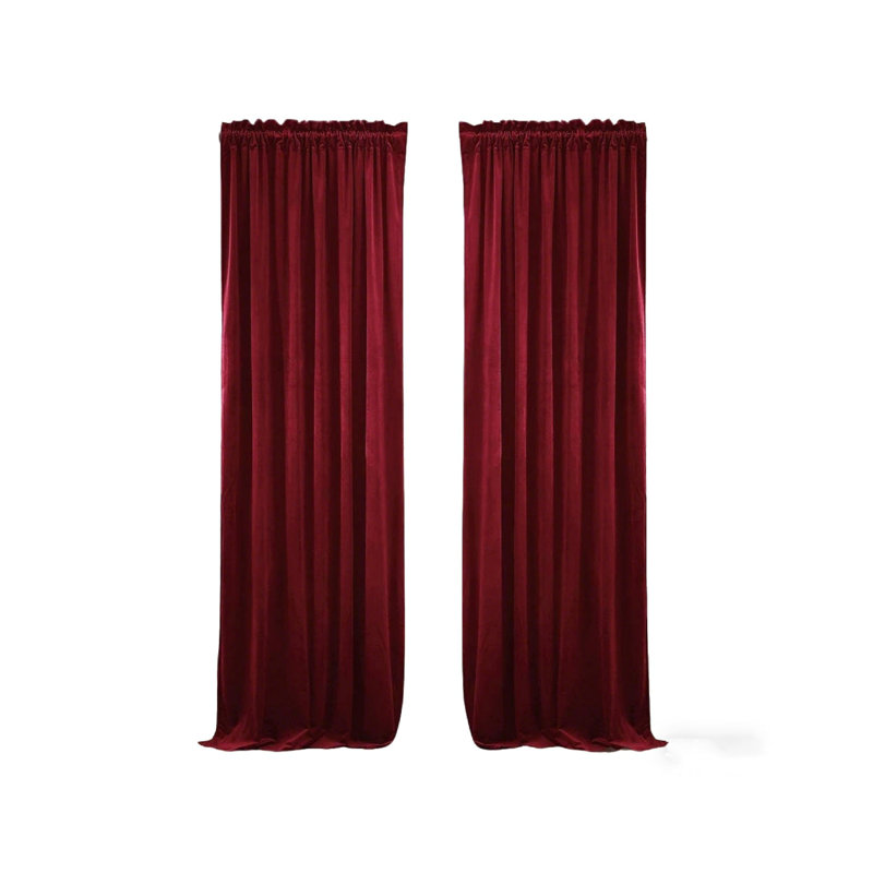 Velvet Room Darkening Curtain Panel Pair