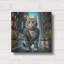  Art mural en métal «Cat - King Of The Streets» par Rey Klimt-636428335