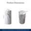 Lavabo sur pied de 33 po de hauteur pour salle de bain sur pied