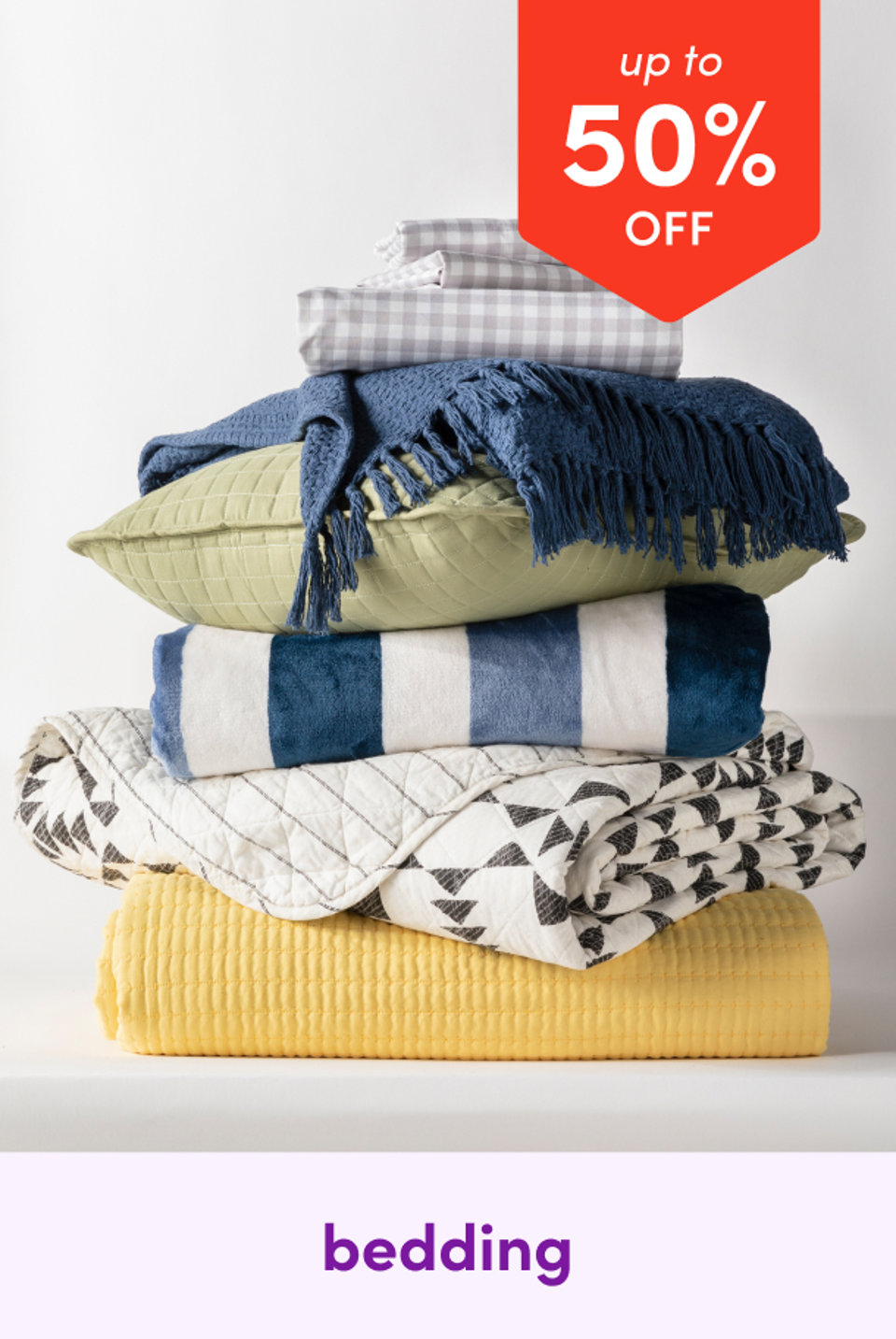 Bedding: up to 50% OFF