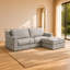 Canapé Ailey moderne 2 places avec housse amovible et lavable et pouf-592278346-592278351-592278350