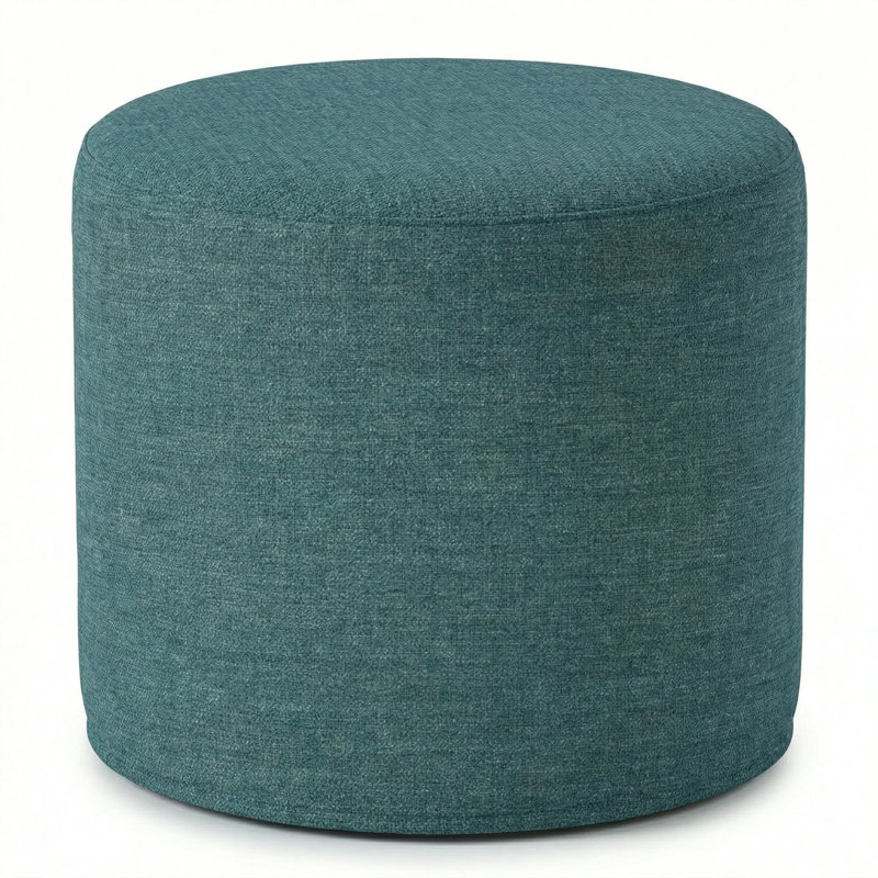 Berlin Gardens Lilly Hive 20" Round Pouf, Lagoon